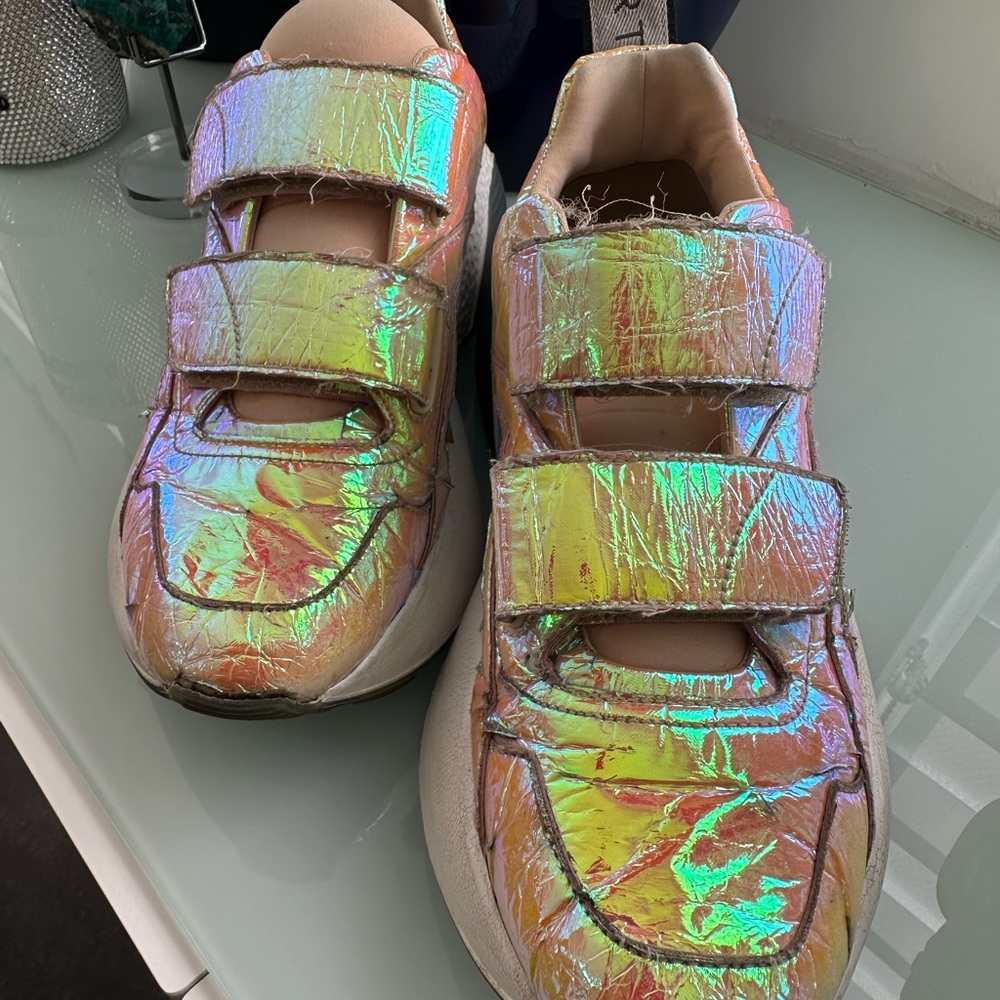 Stella McCartney Iridescent iridescent sneakers woman’s size 6 1/2   - 7 - Picture 11 of 16
